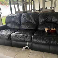 Leather Sofa Bed