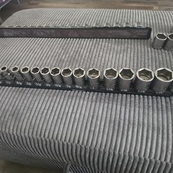 Snap on 1/2" shallow sae socket set