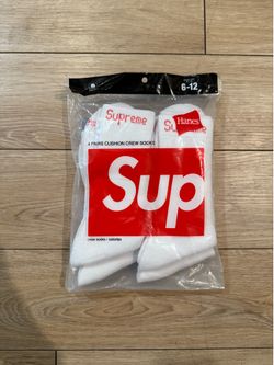 Supreme White Socks 100% authentic