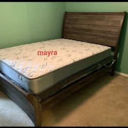 Brand new,  Have Delivery,  Coralee Gray Queen Sleigh Bed Frame Cama 