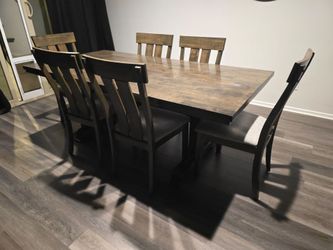 Dining table with 6 chairs