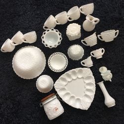 Milk Glass Assortment 