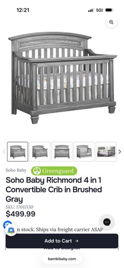 Crib/mattress/mattress cover and conversion kit