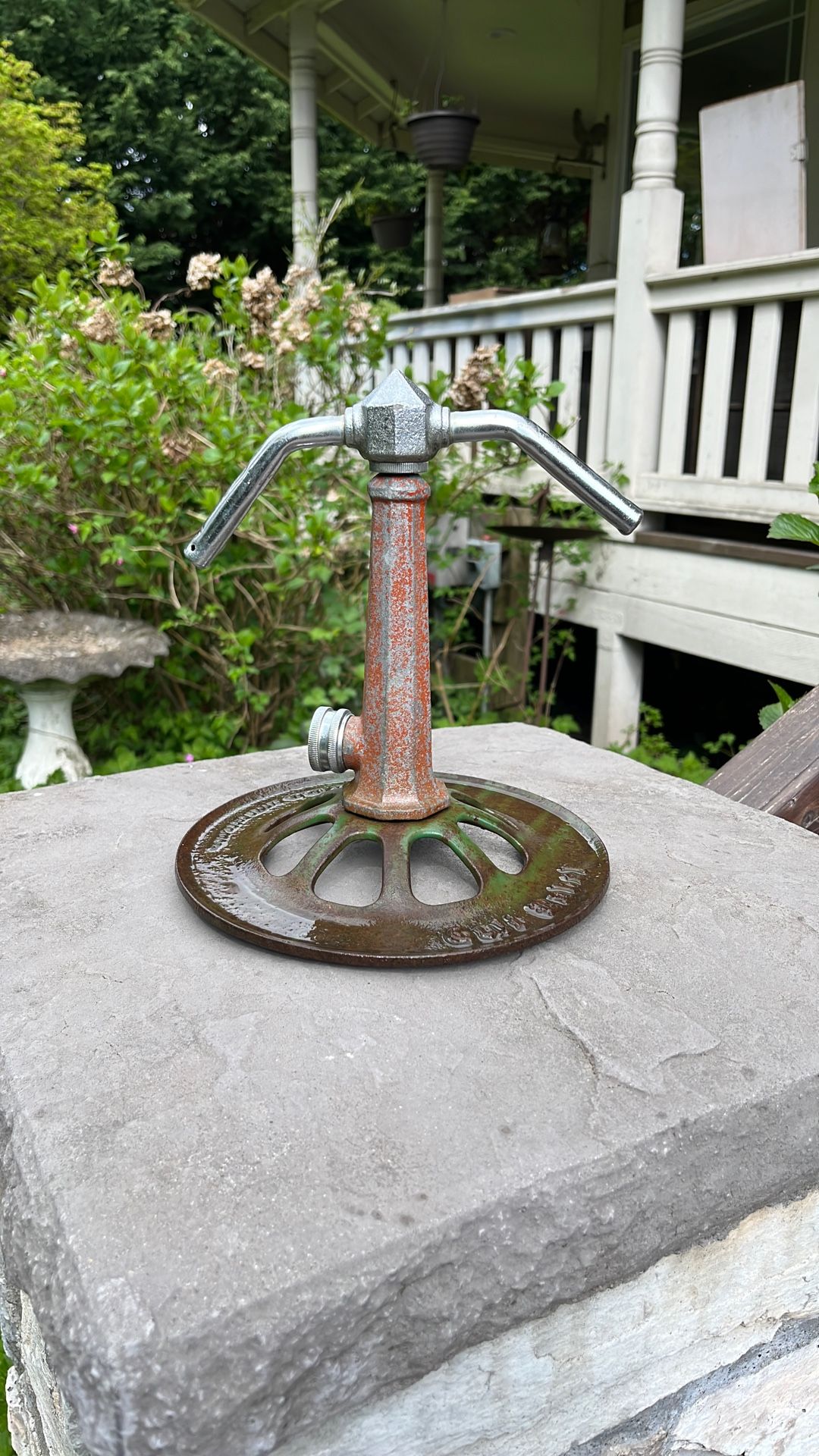 Antique Gold Label Sprinkler
