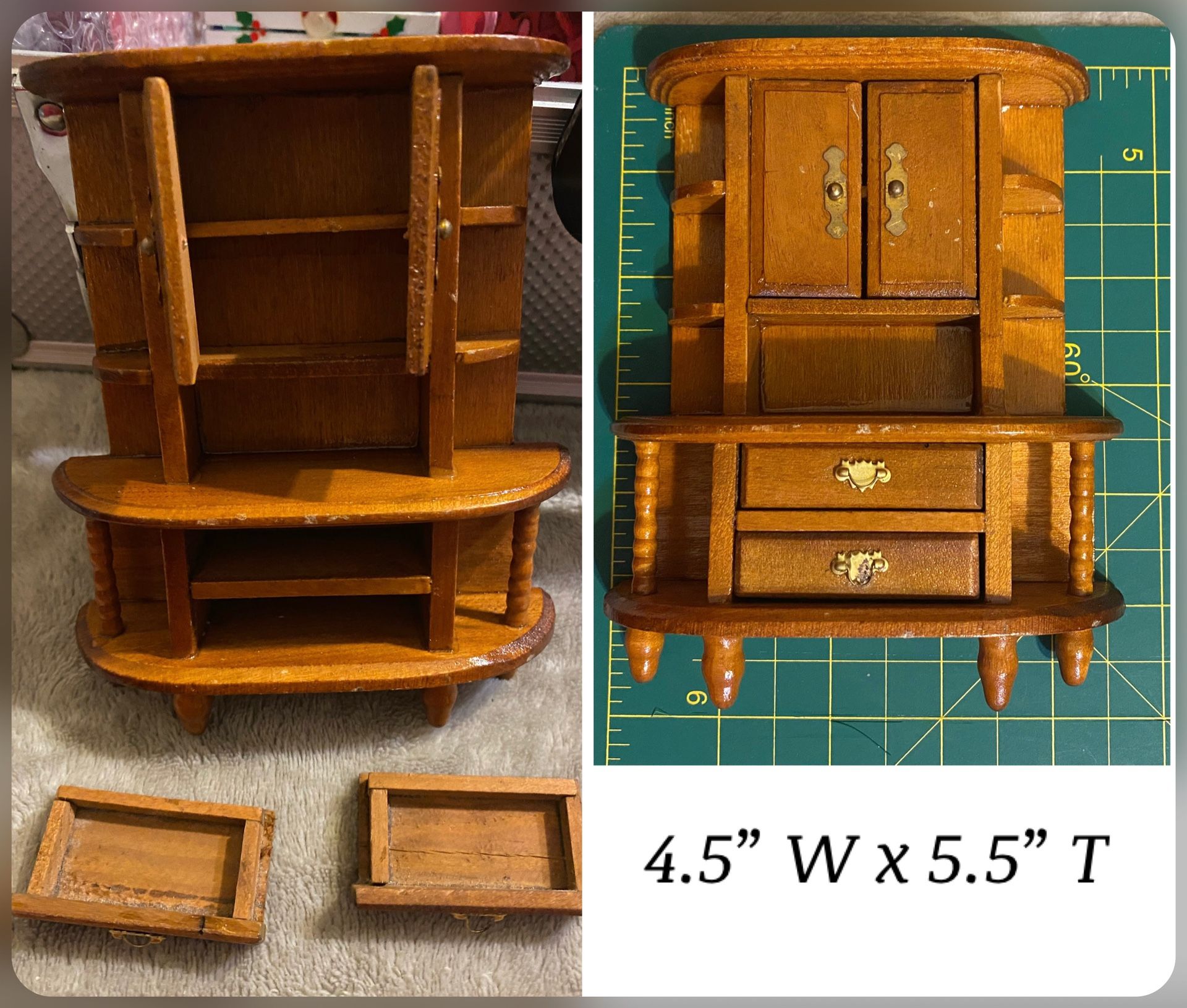 Dollhouse Cabinet /hutch 1:12 Scale