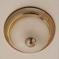 Vintage Ceiling Light With Installation Hardware WORKS!