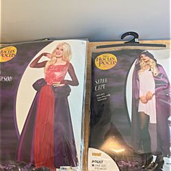 HOCUS POCUS SARAH SANDERSON HALLOWEEN COSTUME Child Medium 8-10 Dress + Wig + Cape Complete Outfit