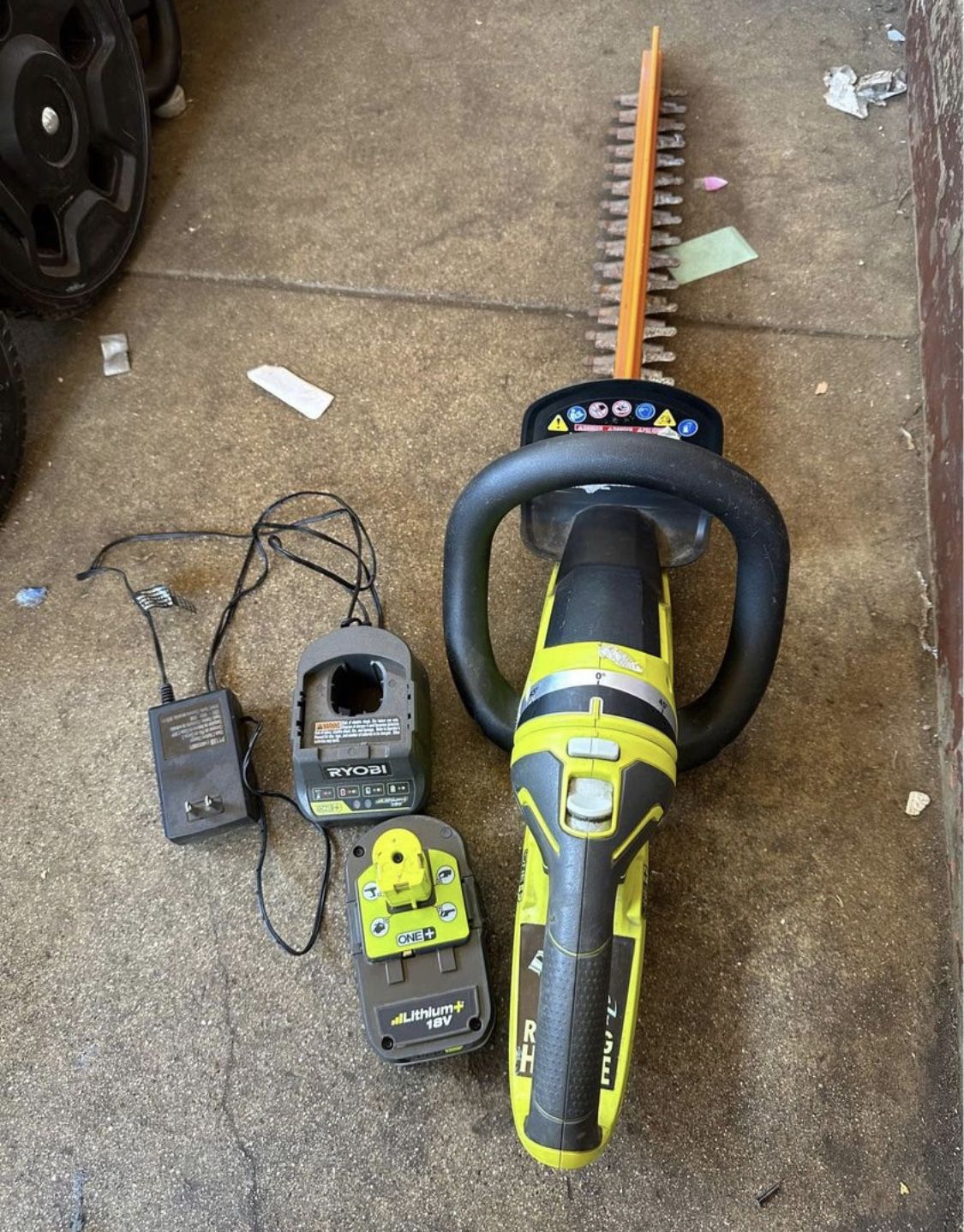 Tool Ryobi Shrub Trimmer RYOBI ONE+ 18V 22 Lithium Ion Cordless