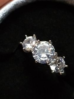 3.0 CTTW Gorgeous WOMAN'S Round cut wedding engagement promises ring size 5.5