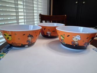 Peanuts Halloween melamine bowls-set of 3