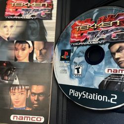 Tekken Tag Tournament PlayStation 2 PS2 Complete Blue Disc Black Label Manual Ca