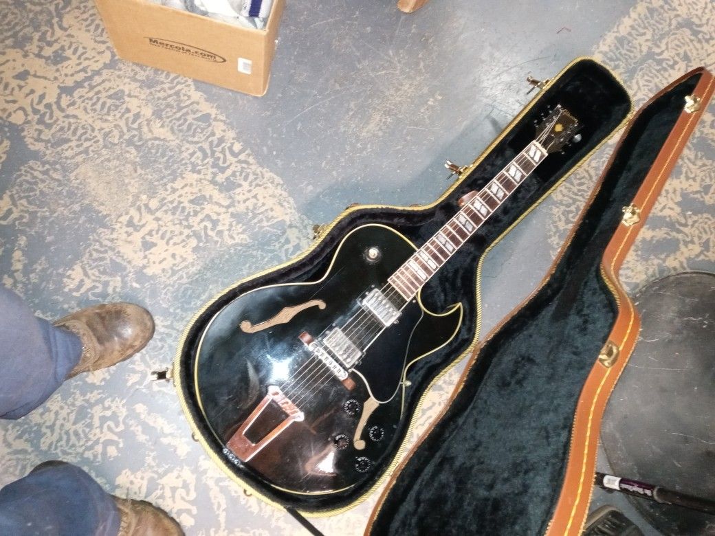 1987gibson Es175 With Tweed Hard Shell Case