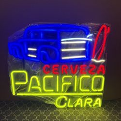 Pacifico Woody Surf Neon Sign