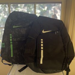 Nike Hoops Elite Backpacks Black/White Or Black/Camo Green