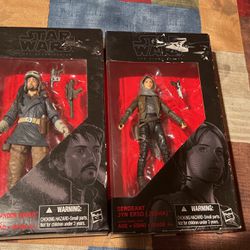 Captain Cassian Andor And Sergeant Jyn Erso Action Figures 