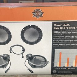Harley Davidson Boom Audio Stage II 6.5” Fairing Speakers