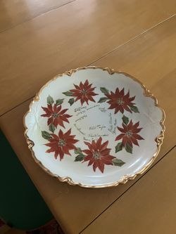 Poinsettia Serving Dish