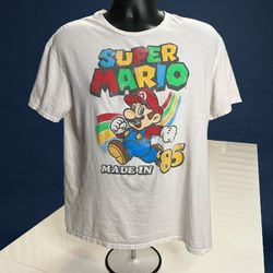 Super Mario “Made in ’85” Retro T-Shirt XL - Official Nintendo White Tee