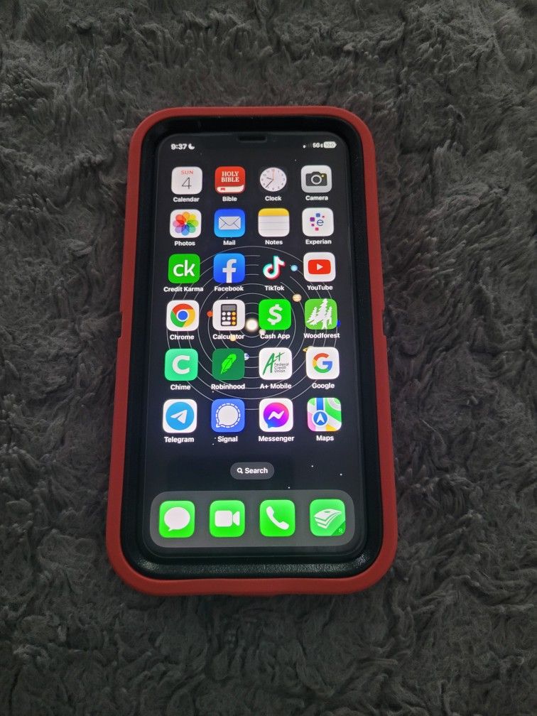 IPhone X (UNLOCKED) w/Case & Charger 