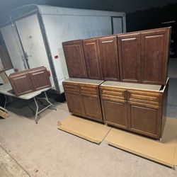 New Kitchen Cabinets! Chestnut Color! Whole Set For $950