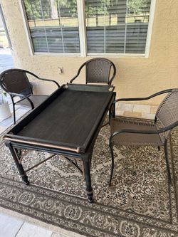 Coffee Table With 3 Chairs