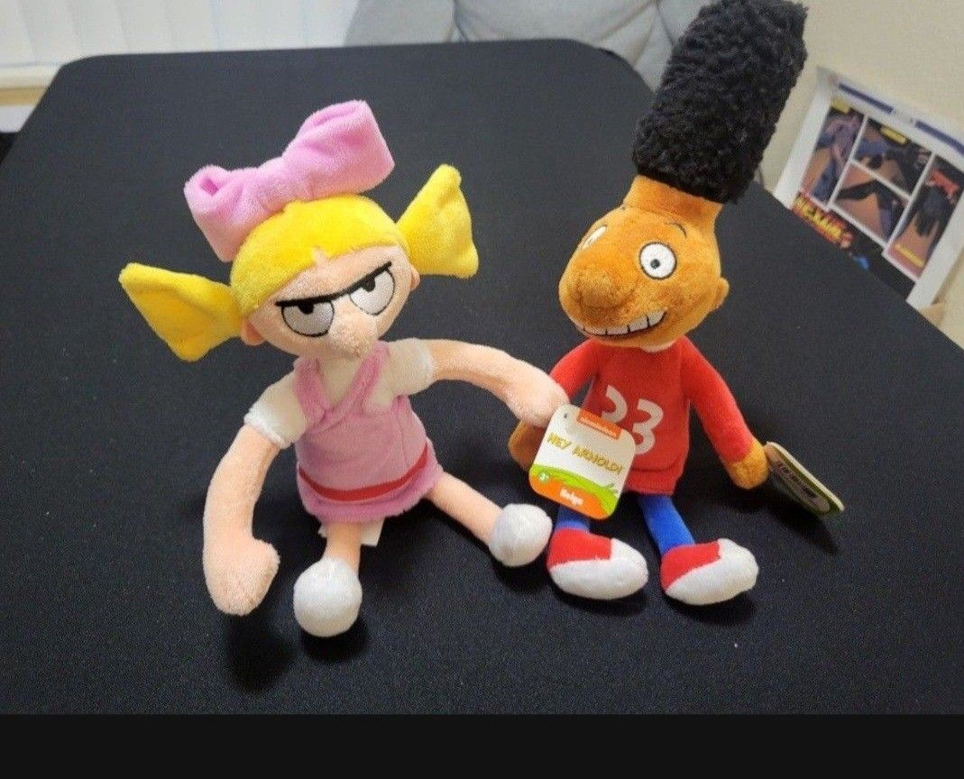 New With Tag! Hey Arnold! Helga And Gerald Plushies By Just Play