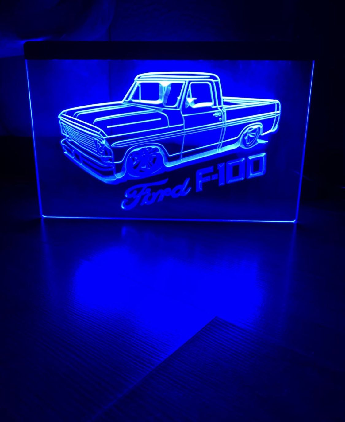 FORD F100 LOW TRUCK LED NEON LIGHT SIGN 8x12