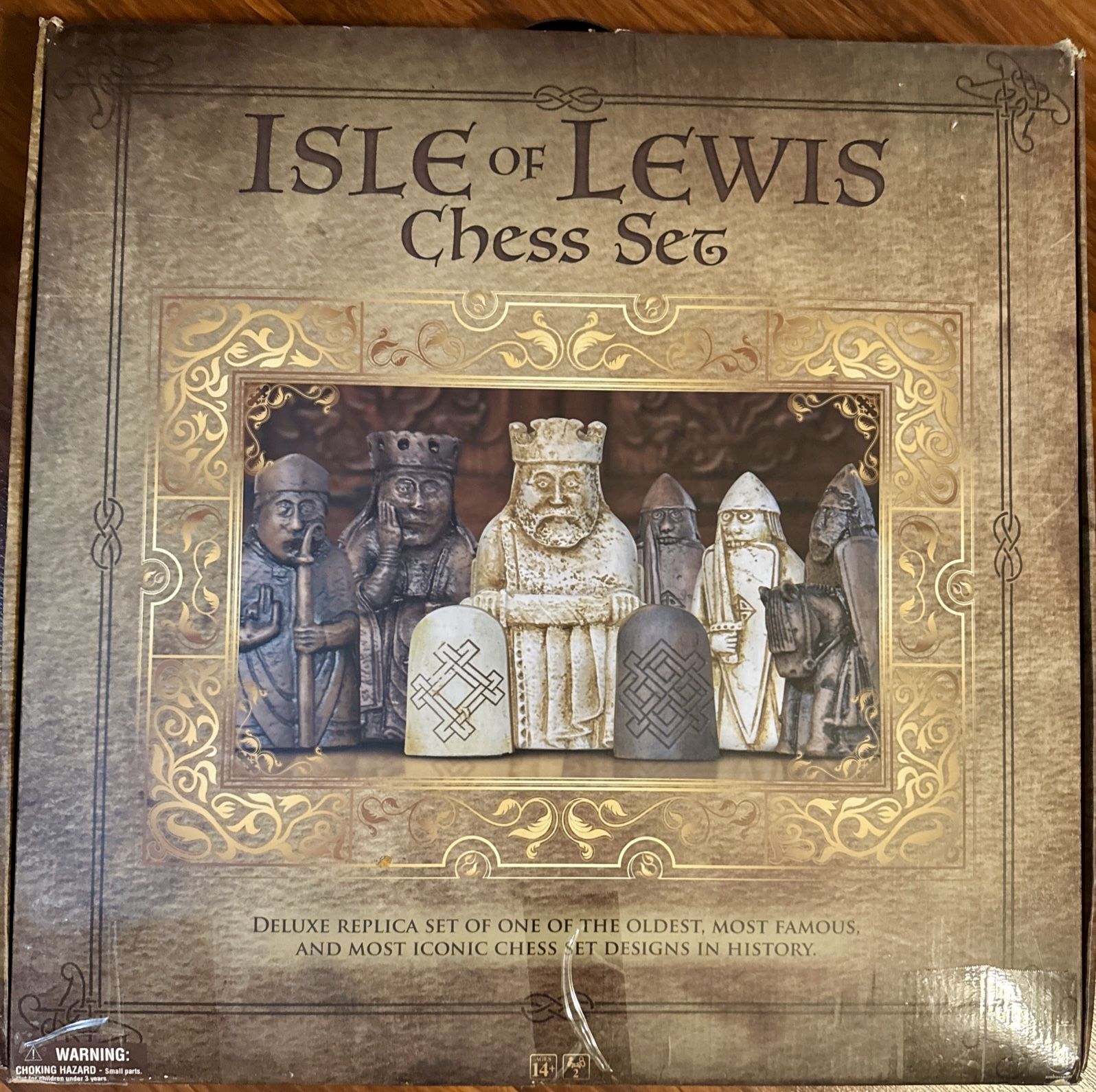 Isle Of Lewis Deluxe Replica 20” Large Chess Board Only Ambassador Games READ
