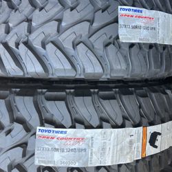 Toyo M/T 37x13.50R18 D Rated 8 Ply Tires ( Set of 4 ) 🔥🔥🔥