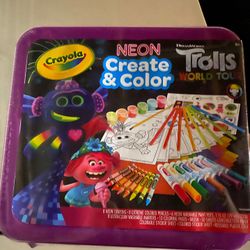 Crayola Neon Create & Color Art Set, 70 Pieces +