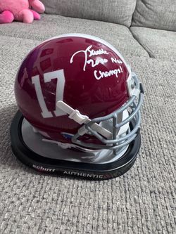 Jordan Battle Signed Autograph Alabama Crimson Tide Mini Helmet-GTSM Coa Sticker