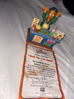 Vintage Simpsons Apu Hamilton Collection Sculpture