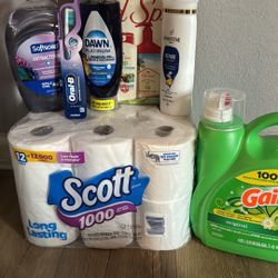 Detergent Jabon Dish Soap Toilet Paper 