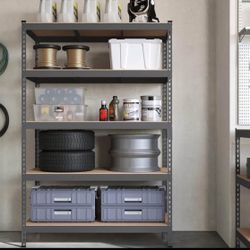 5-Tier Storage Shelves, Garage Storage, Boltless Assembly, Adjustable Shelving Unit, 23.6 x 47.2 x 70.9 Inches, Load 1929 lb, for Shed War