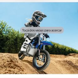 Razor MX350 Cohete de Suciedad Azul, Bicicleta de Suciedad Eléctrica en Miniatura de 24 V, hasta 14 mph, para Niños Mayores de 8 Años