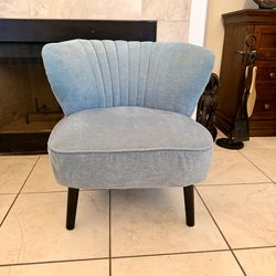 Accent Chair Teal Blue Ocean Blue