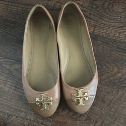 Tan Tory Burch shoes
