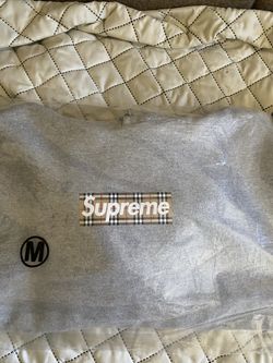 Supreme Burberry Box Logo Hoodie