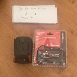 Milwaukee 5.0a Red Lithium Battery