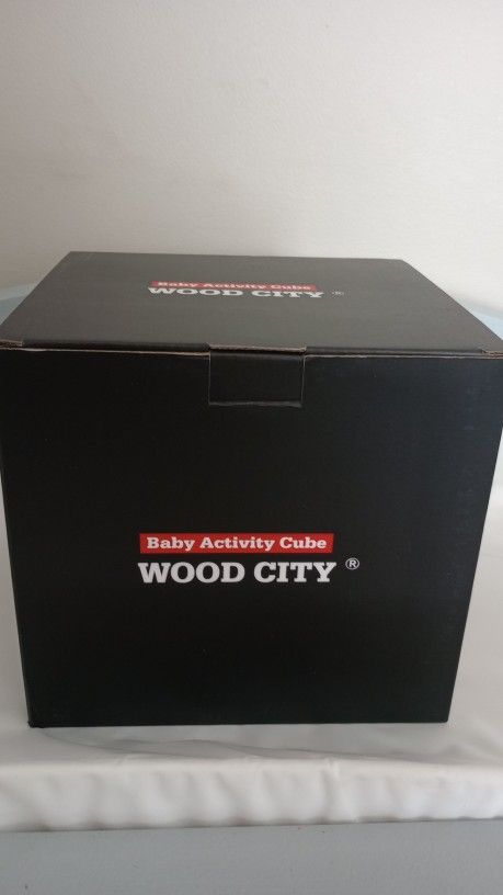 Wood City Activity Cube 