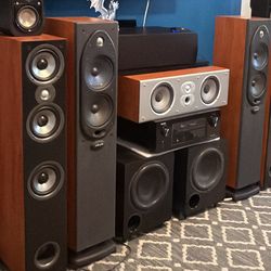 Complete polk + DENON AVR-X3000 7.2 chann