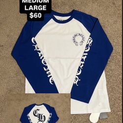 Blue Chrome Heart Long Sleeve 