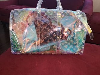 Buy First Copy LOUIS VUITTON KEEPALL BANDOULIERE 50 PRISM DUFFLE BAG