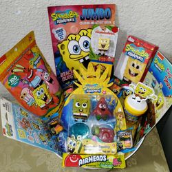 SPONGEBOB GIFT BASKET. ( PICK UP IN MODESTO.)
