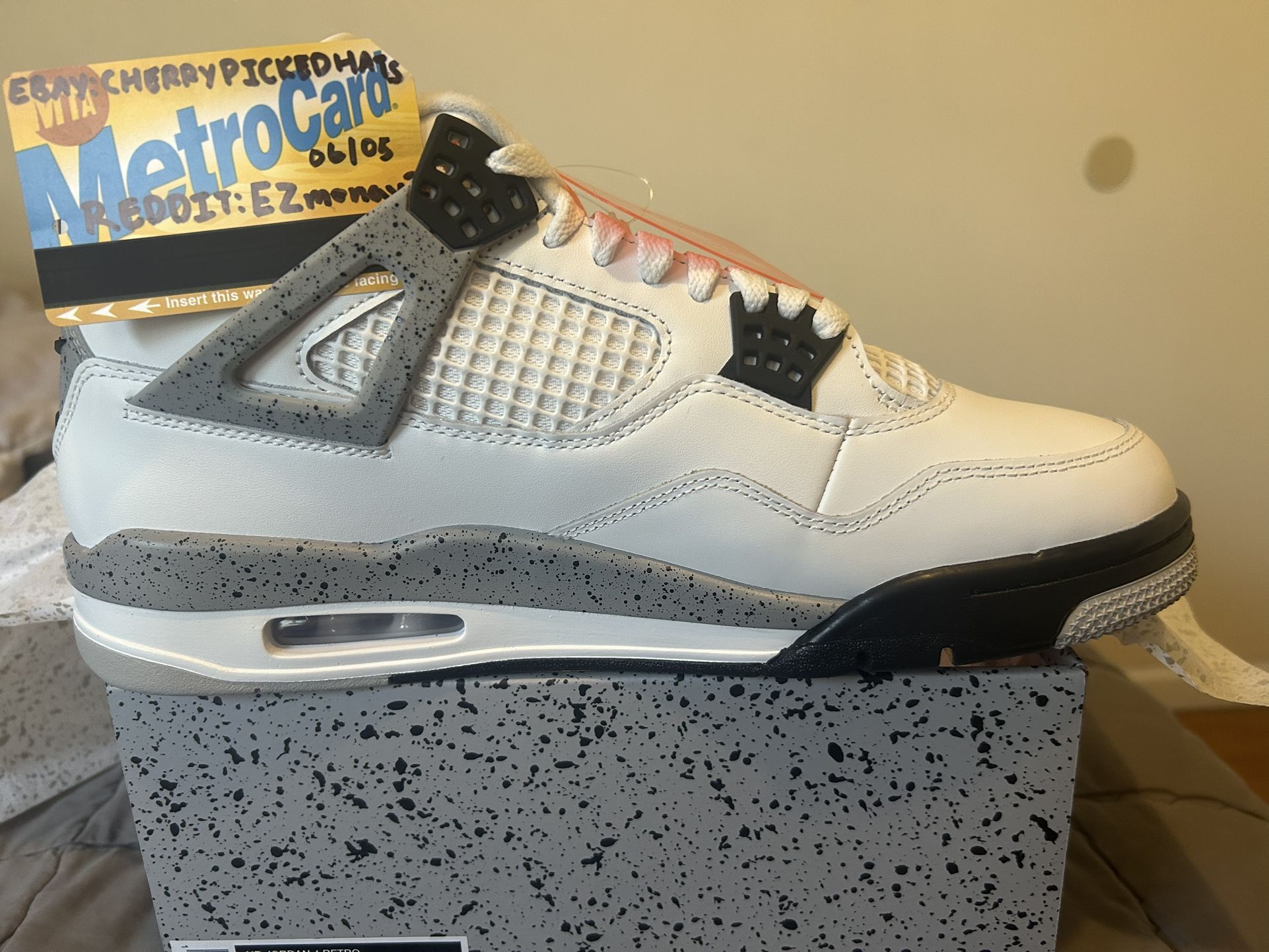 Jordan 4 White Cement Size 11 Brand New With Receipt