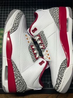 JORDAN 3 RETRO CARDINAL RED