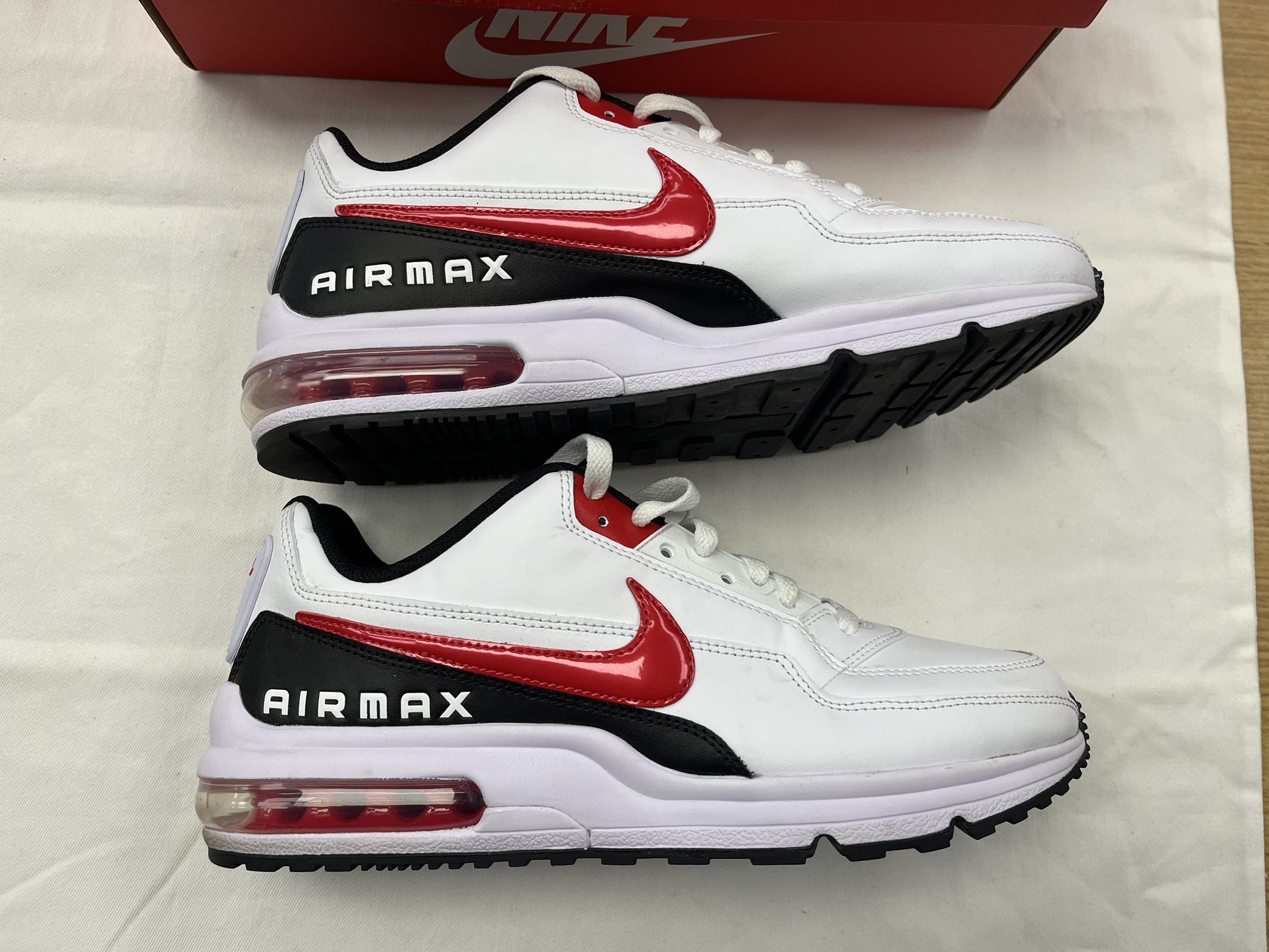 Nike Air Max LTD 3 White Red Black Mens Size 10.5 BV1171-100 Retro Running Shoes Men main image 2