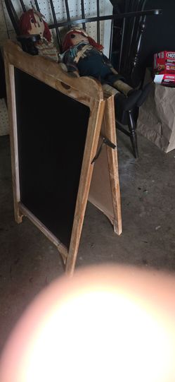 Chalkboard sign stand