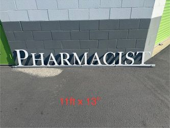 Large Pharmacist Sign