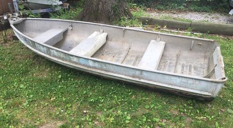 Sears 10ft Aluminum Jon Boat, Bass Boat, Row Boat